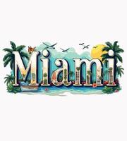 a tshirt design of a beach with palm trees and the word mexico on it vector