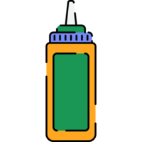 Sauce Container Illustration in Flat Style png