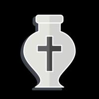 Icon Ashes. related to Seath symbol. glossy style. simple illustration vector