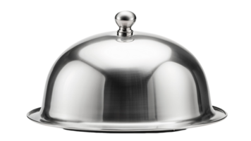Shiny Silver Cloche Isolated on Transparent Background png