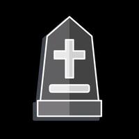 Icon Memorial. related to Seath symbol. glossy style. simple illustration vector