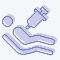 Icon Euthanasia. related to Seath symbol. two tone style. simple illustration vector