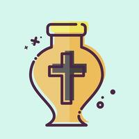 Icon Ashes. related to Seath symbol. MBE style. simple illustration vector