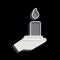 Icon Bereavement. related to Seath symbol. glossy style. simple illustration vector