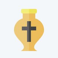 Icon Ashes. related to Seath symbol. flat style. simple illustration vector