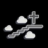 Icon Afterlife. related to Seath symbol. glossy style. simple illustration vector