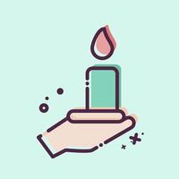 Icon Bereavement. related to Seath symbol. MBE style. simple illustration vector