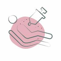 Icon Euthanasia. related to Seath symbol. Color Spot Style. simple illustration vector