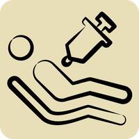 Icon Euthanasia. related to Seath symbol. hand drawn style. simple illustration vector