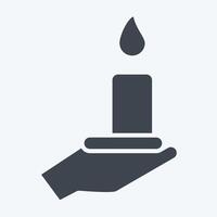 Icon Bereavement. related to Seath symbol. glyph style. simple illustration vector