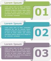 Infographic design elements with place for titles and numbers vector