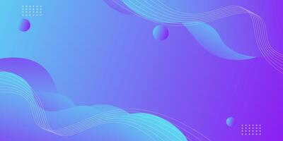 Bright light blue and purple background. with wave and circle patterns. vector