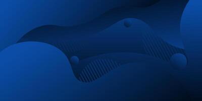 Abstract dark blue geometric background. Modern wave background design. vector