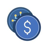 a dollar sign icon on a white background vector