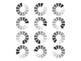 Animation Gif All Keyframes Frames Bufring Circle Waiting vector