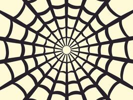 Black spider web on white background vector