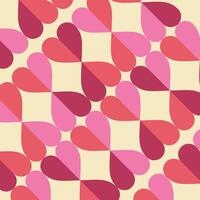 heart background, heart diagonal pattern vector