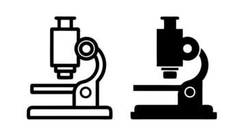 Microscope Icon Set vector