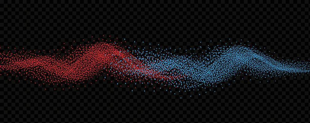 Red blue clouds effect. Cold and hot smoke texture. Abstract neon flame fog. Confrontation concept in sports boxing competition.