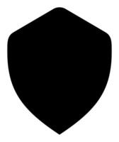 emblem Shield frame Logo. template Sign of Protection, Guard and Security. Insurance or Immunity Symbol. Empty icon design isolated on white background vector