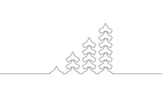 Illustration of arrow up. One continuous line drawing of graph. Increasing arrow sign symbol. Bar chart in single line art. Business growth icon vector