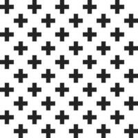 Black Plus Sign Seamless Pattern Background vector