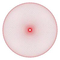 Intricate geometric sphere with color grid pattern. vector
