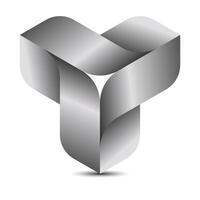 The abstract, fascinating mathematical surface. vector
