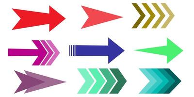 Arrow icons set. Arrow collection. Simple arrow big set. illustration vector