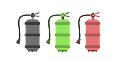 Fire extinguisher icon in flat style vector