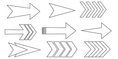 Arrow icons set. Arrow collection. Simple arrow big set. illustration vector
