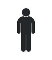 A man is standing in front of a white background vector