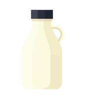 A bottle of milk on a white background vector