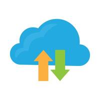 Cloud storage and backup vector