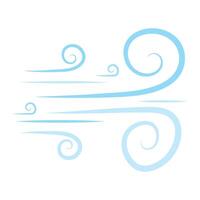 A blue swirl with a white background vector