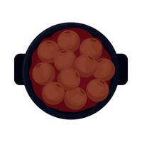 A bowl full of red apples on a white background vector
