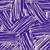 Square hand drawn pattern, pencil hatching in different directions. Chaotic textured beige crosshatch on blue background, scribbles, doodle lines. Sketch illustration. vector