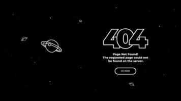 404 Page not found error. layout template vector