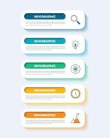 Modern business infographic banner showing timeline steps. vector