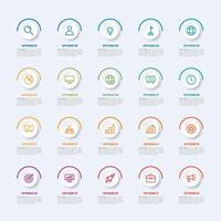 infographic circle with icon vector