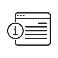 A black and white icon of a computer screen with a one vector
