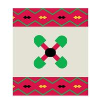 A green and red cross on a white background vector