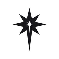 A black star with a white background vector