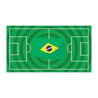 Brazil flag on soccer field price 1 credit usd 1 vector