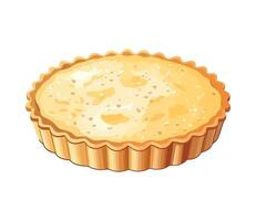 A pie is shown on a white background vector