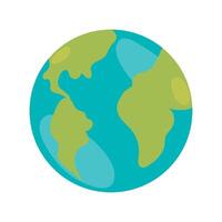 Earth globe icon illustration vector