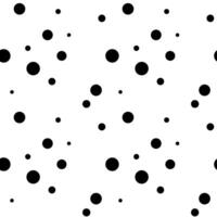 Abstract geometric background of black dots. Seamless pattern for print, wrapping paper, wallpaper, wallpaper, textile, fabric. Trendy dot texture. vector