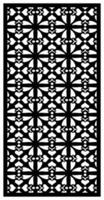a black and white rug with a geometric pattern. vector