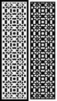 a set of geometric designs with a black and white pattern. vector