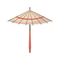 An umbrella with a red stripe on the top vector